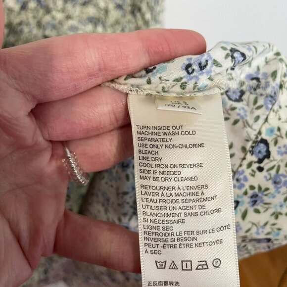 NEW NWT FREE PEOPLE Petunia Sleeveless Mini Dress Beige Floral Backless Small S - Picture 12 of 16